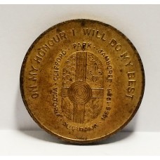 AUSTRALIA 1956 . TOKEN . ON MY HONOUR . aUNCIRCULATED OR BETTER